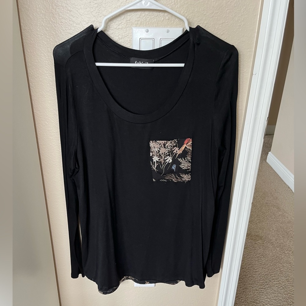 Fab’rik long sleeve bird print tunic